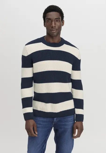 Regular sweater made of organic cotton and organic merino wool