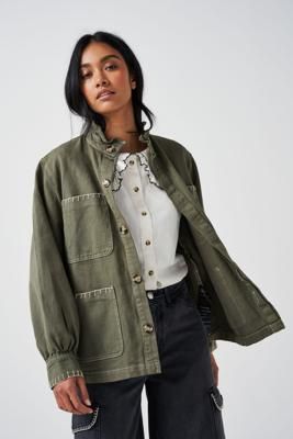 Pablo Denim Jacket in Khaki