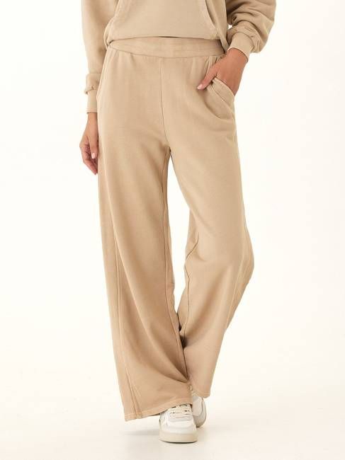 Esmeralda Mineral Wash Cotton Terry Wide Leg Pant