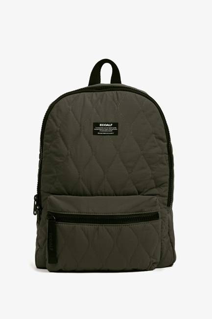 DARK GREEN FLOCK BACKPACK
