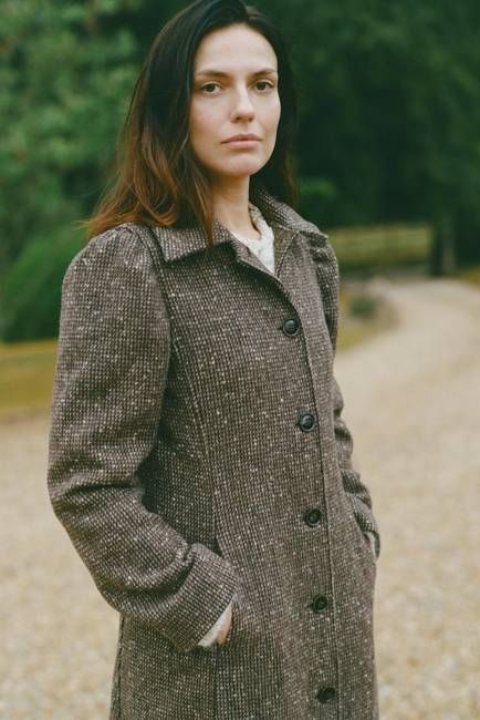 The Lennox Coat | Chocolate Tweed