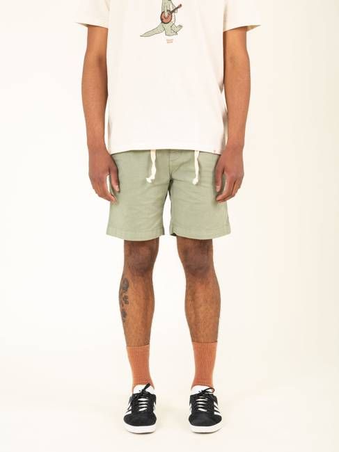 ORBISON KHAKI GREEN MEN'S BERMUDA SHORTS