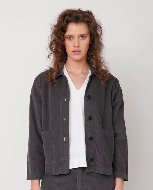 Sharon Organic Cotton Jacket In Slate