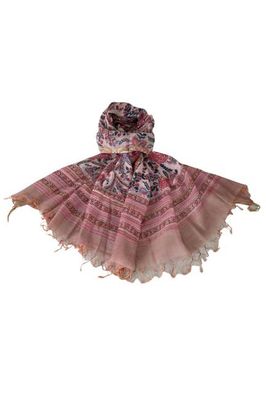 Chanderi Silk Cotton Blockprint Stole No. 1 Jodhpur Edit