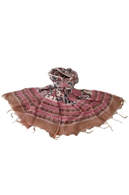 Chanderi Silk Cotton Blockprint Stole No. 26 Jodhpur Edit