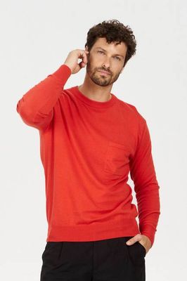 POCKET GOTS Organic Cotton Jumper - Red