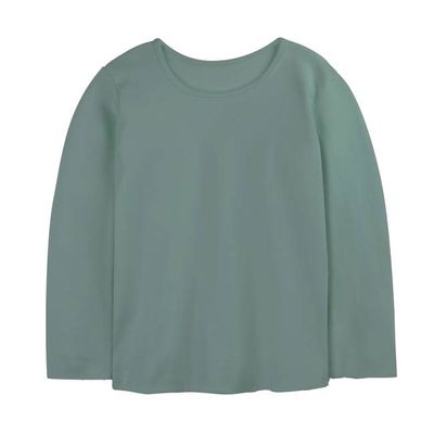 Organic Cotton Kids Rib Knit Long Sleeve Tee