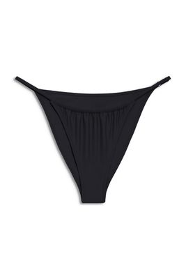 Ruched Slim Brief in Noir