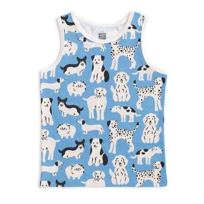 Tank Top - Dog Parade Blue