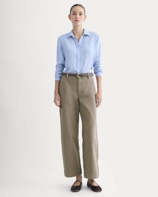 The Utility Wide-Leg Pant | Taupe