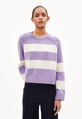 DILIRIAA STRIPES | smart lilac melange-oatmilk