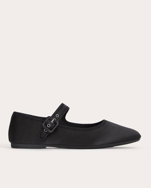The Day Buckle Mary Jane | Black Satin
