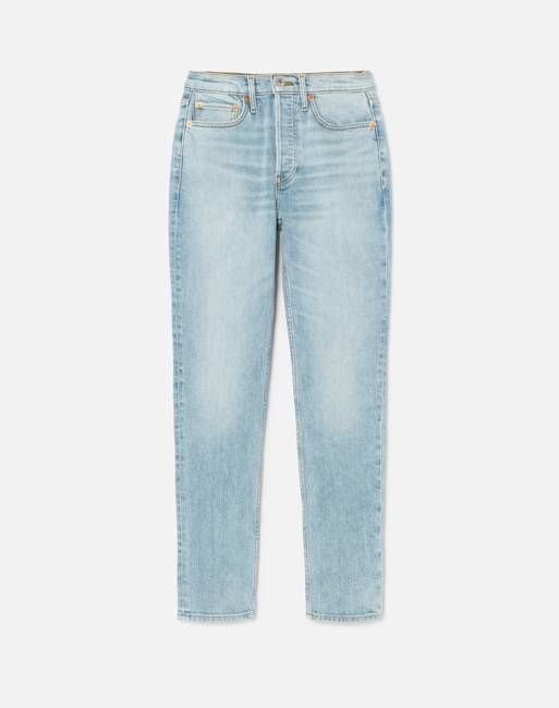 Comfort Stretch High Rise Ankle Crop - Costa Indigo