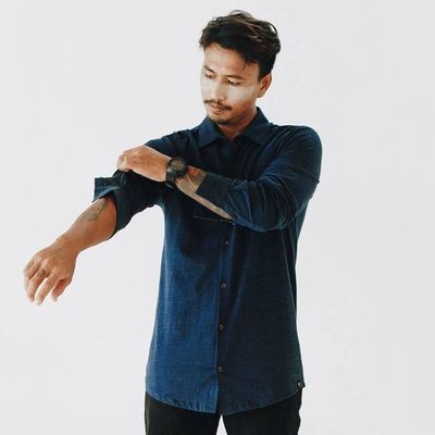 Overhemd - Biologisch katoen - denim wassing