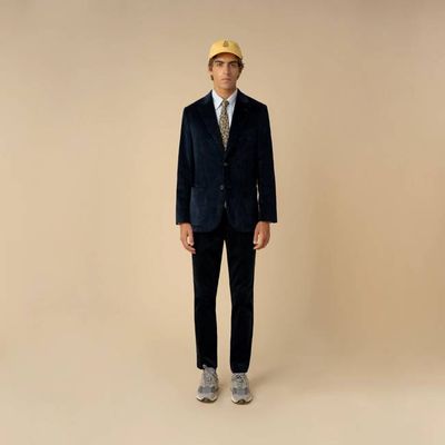 PLEATED CORDUROY TROUSERS