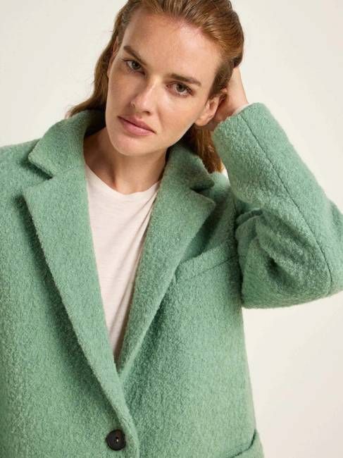 Boucle blazer coat (GOTS)