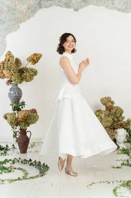 Maxi Wrap Skirt, White Magnolia