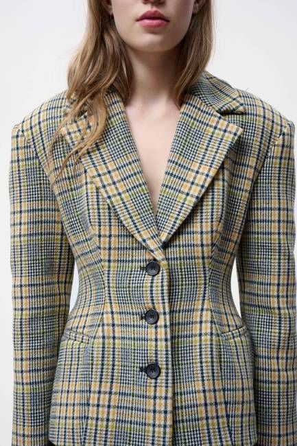 Ramblette Blazer in Yellow Plaid