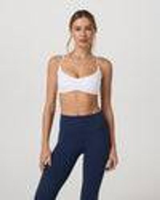 Vuori AllTheFeels™ Strappy Back Bra | Women's White Sports Bra