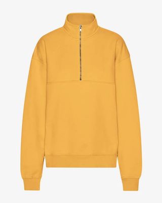 Organic Quarter Zip - Burned Yellow