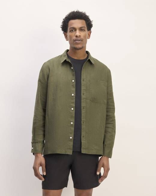 The Linen Straight Hem Shirt | Kalamata