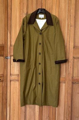 Atelier Layering Coat - Olive + Chocolate