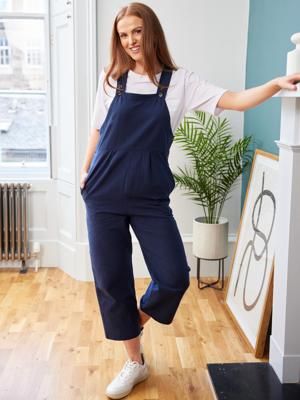 Kathleen - Relaxed Dungaree - Navy