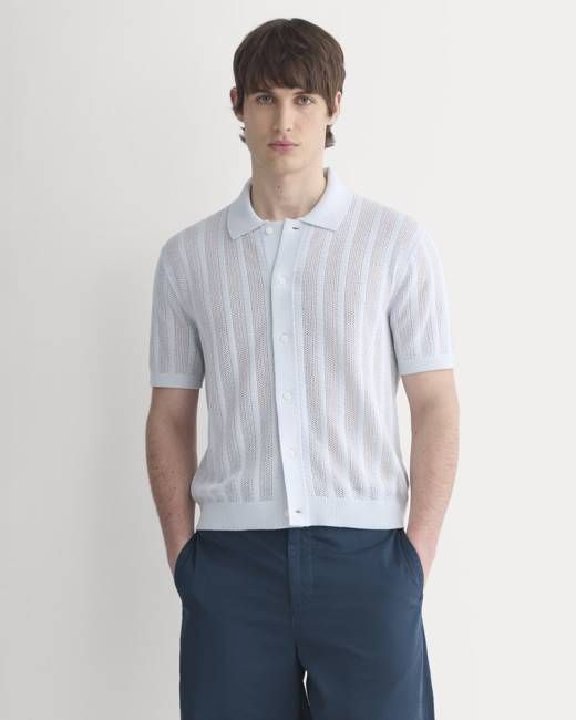 Textured Knit Resort Shirt | Skywriting