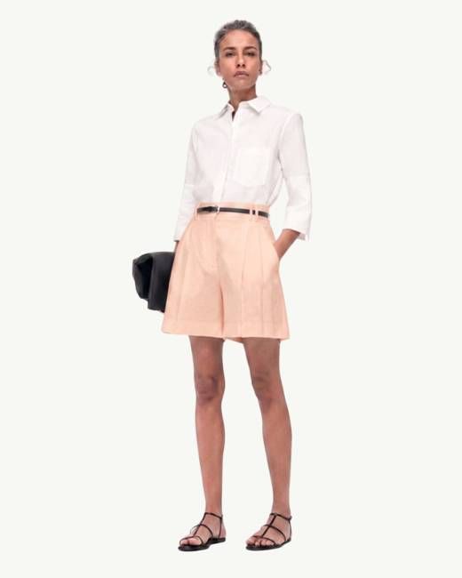 Pleated Short | Quartz