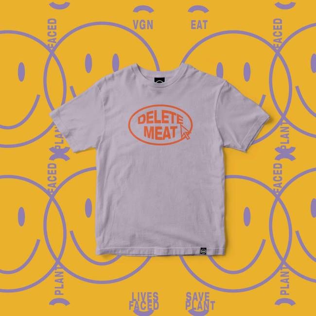 Delete Meat - Lavender T-Shirt