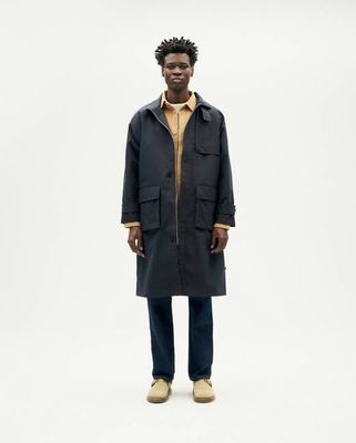 Navy unisex Riley trench coat