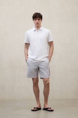 WHITE SIMON POLO SHIRT