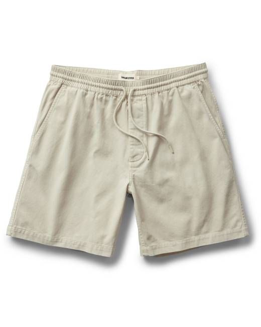 The Apres Short in Organic Aged Stone Foundation Twill