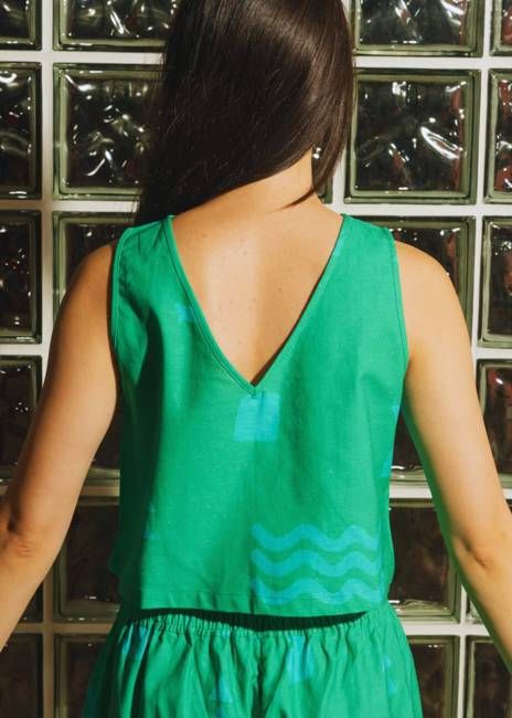 Organic Cotton & Linen Two-Way Tank