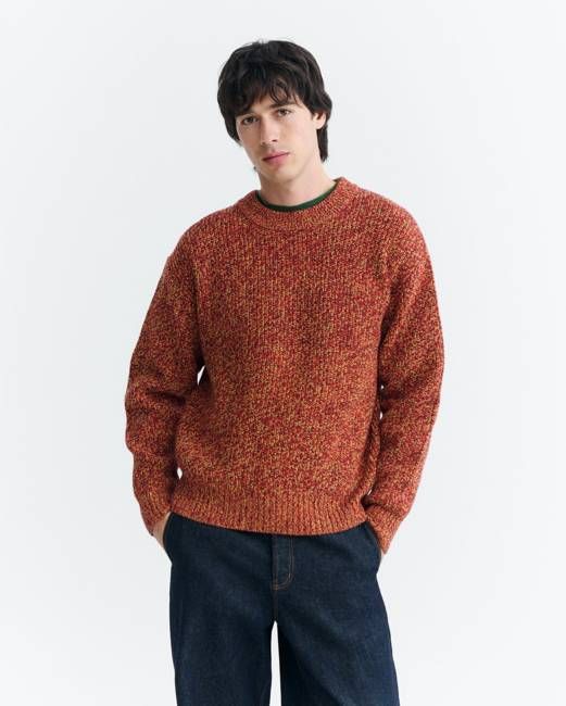 Thinking Mu Brauner Pullover Santos Aus Merinowolle