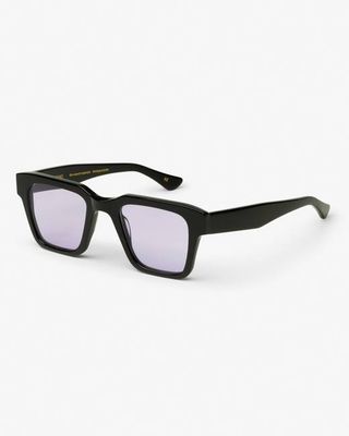 Sunglass 03 - Deep Black Solid - Lavender