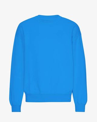 Organic Oversized Crew - Pacific Blue
