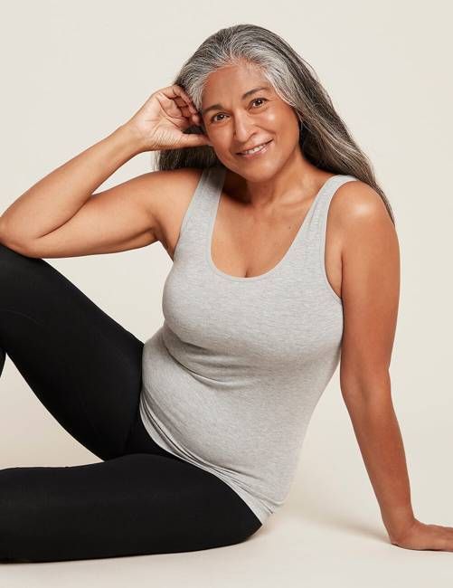 Base Layer Tank Top - Light Grey Marl