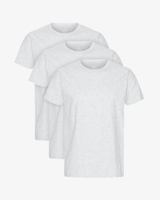 Classic Organic Tee - Snow Melange (3-Pack)