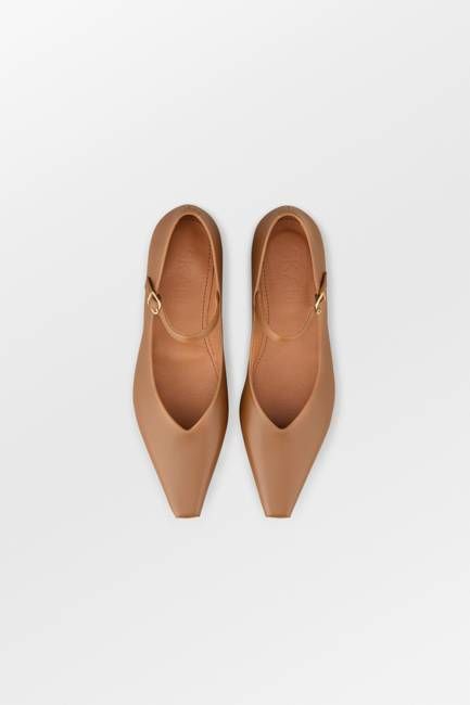 Pointy mary jane - Cognac