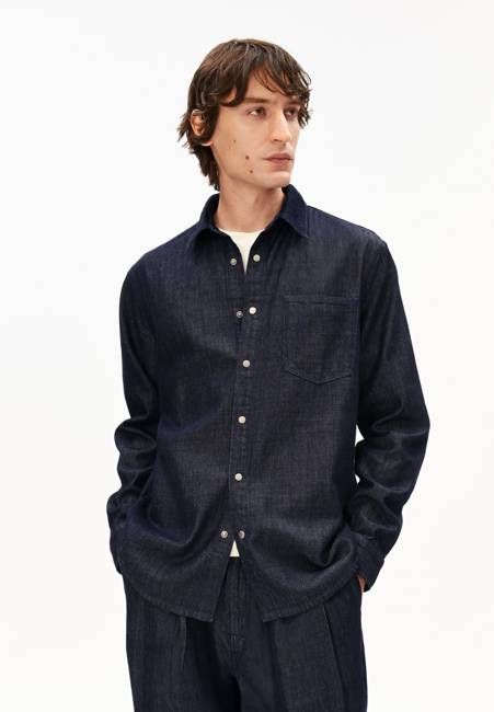 DARK WASH DENIM SHIRT