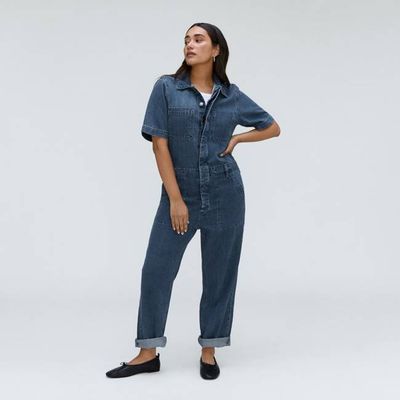 The Supersoft Jean Coverall | Work Blue