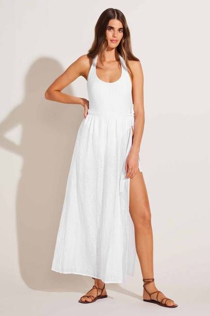Vera Wrap Skirt - White Ecolinen
