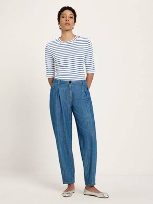 Jeans with pleats (GOTS)