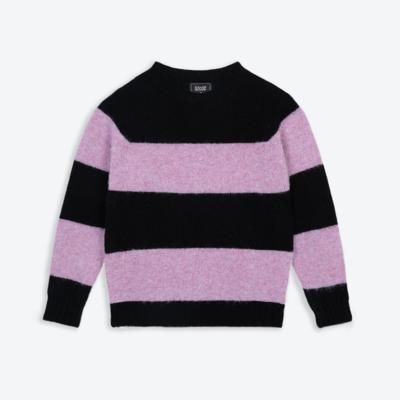 Lowie Black + Lilac Stripe Scottish Jumper