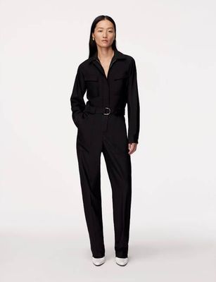 Relaxed Utility Jumpsuit | Black
