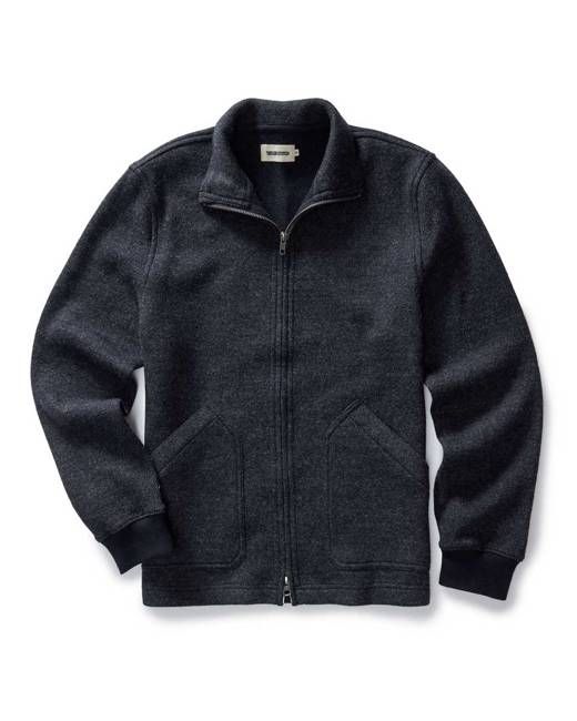 The Evans Jacket in Navy Birdseye Wool