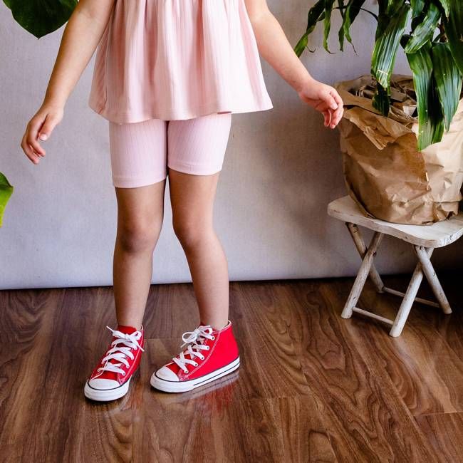 bike shorts | ballet pink