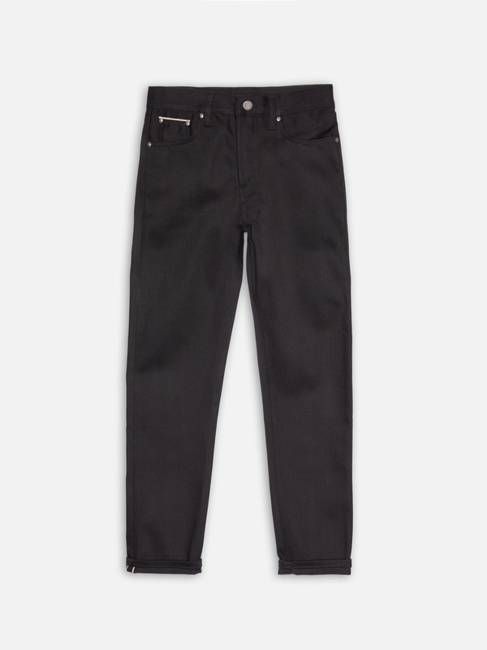 Steady Eddie II Dry Black regular tapered jeans | Nudie Jeans