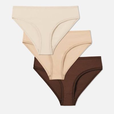 Organic Comfort Mid Rise Bikini 3 Pack